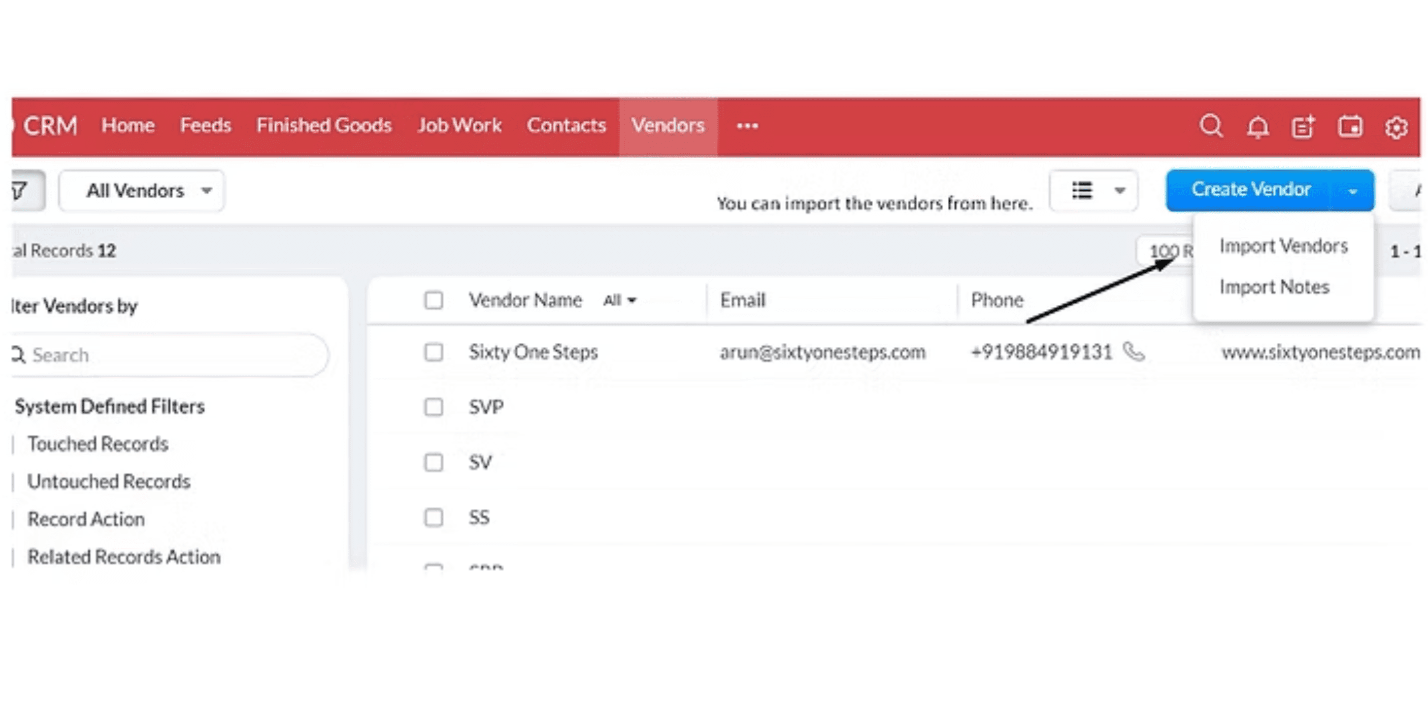 Zoho crm account